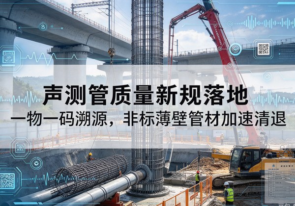 涡阳声测管质量新规落地，一物一码溯源，非标薄壁管材加速清退